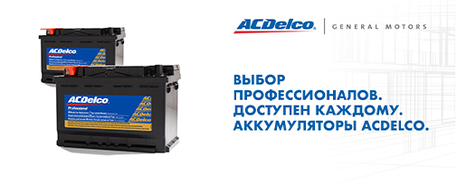 АККУМУЛЯТОРНЫЕ БАТАРЕИ ACDELCO